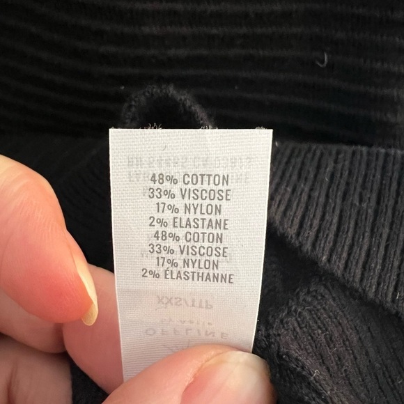Aerie | Offline | NWT| Women’s | Turtleneck | Quarter Zip | Ribbed | Black | xxs - Picture 7 of 9
